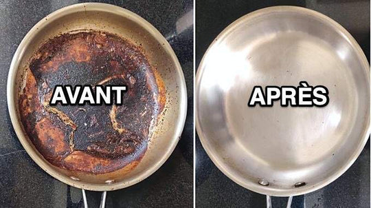 ¿Cómo recupero una sartén de acero inoxidable quemada?